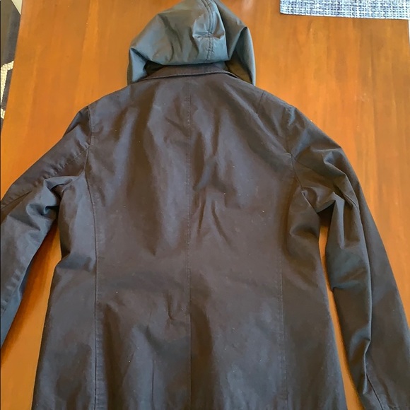 NWT DKNY men’s hooded layer look navy fall jacket - Picture 2 of 8